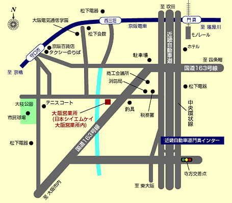 大阪設計センターMAP